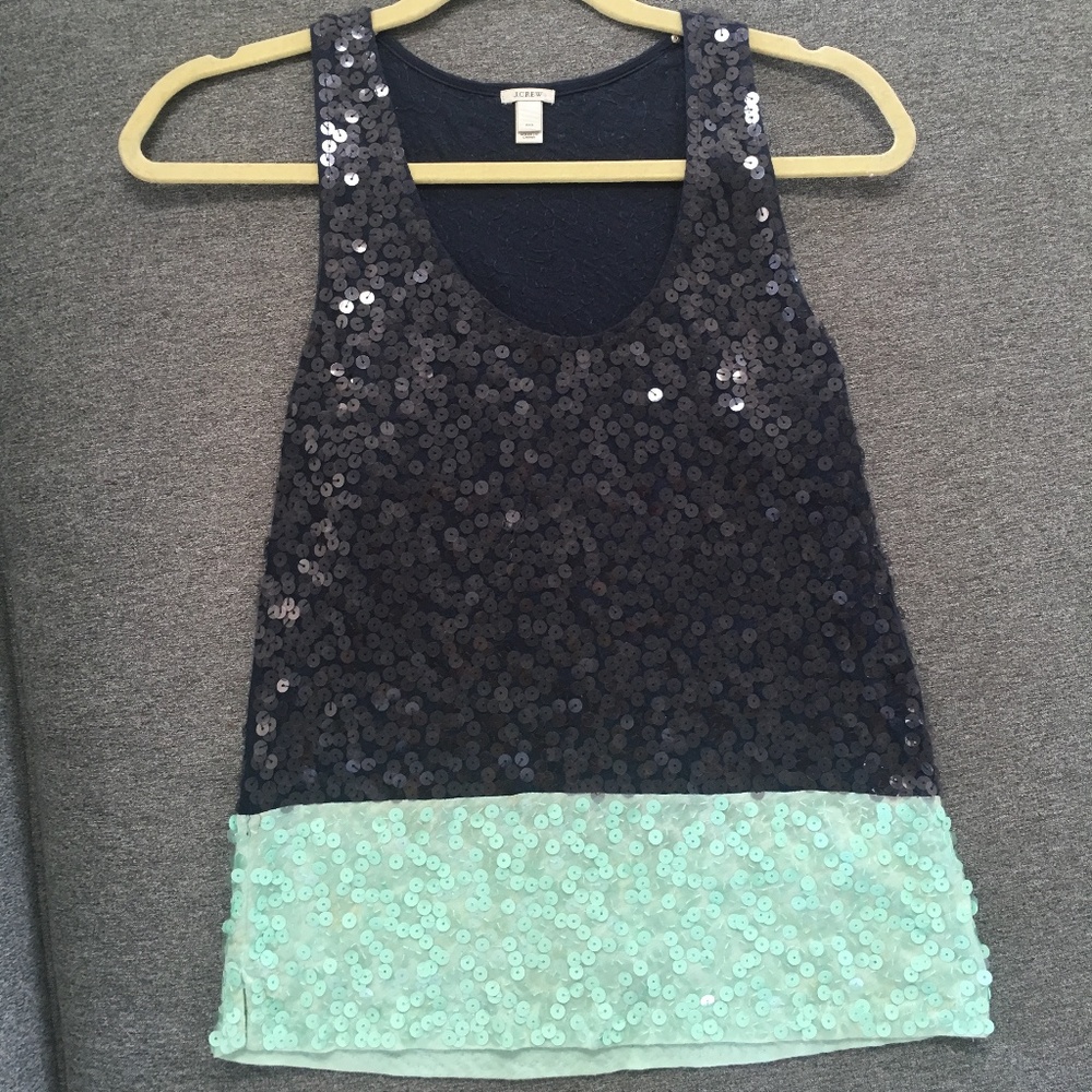 J. Crew Sequin Tank Top Size XXS